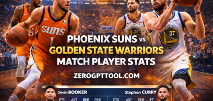Phoenix Suns vs Golden State Warriors Match Player Stats