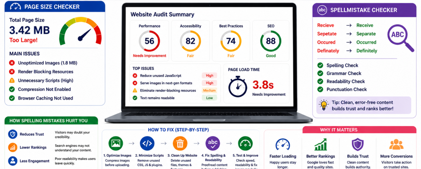 Page Size Checker SpellMistake: Hidden SEO Mistakes