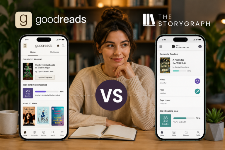 StoryGraph vs Goodreads book tracking app comparison