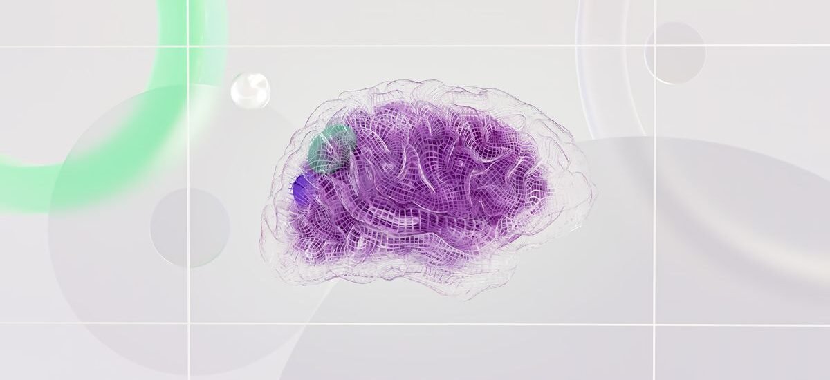 Turnitin's AI detector explained — purple digital brain illustration for a guide to AI writing detection