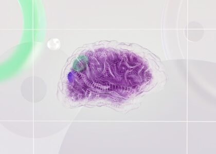 Turnitin's AI detector explained — purple digital brain illustration for a guide to AI writing detection